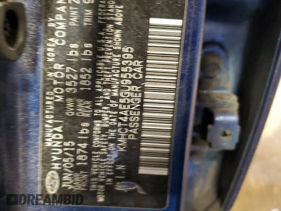 ✅ 2016 Hyundai Accent SE • VIN: KMHCT4AE5GU955395 • Лот: 69524964. Опубликован ранее на Copart с пробегом 127 729 миль. Бесплатный доступ к архиву аукционных продаж из США и подробный отчёт об истории автомобиля на DreamBid. Изображение 12.