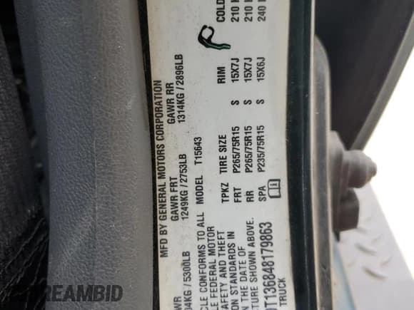 ✅ 2004 Chevrolet Colorado 1SB LS Z85 • VIN: 1GCDT136848179863 • Лот: 55699815. Опубликован ранее на Copart с пробегом 181 513 миль. Бесплатный доступ к архиву аукционных продаж из США и подробный отчёт об истории автомобиля на DreamBid. Изображение 12.