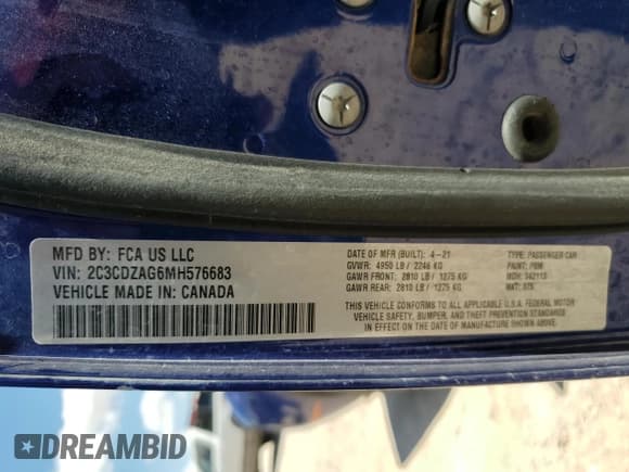 ✅ 2021 Dodge Challenger SXT • VIN: 2C3CDZAG6MH576683 • Lot: 62099434. Wystawiony na Copart z przebiegiem 98 495 mil. Bezpłatny archiwum sprzedaży aukcyjnych z USA i szczegółowy raport historii pojazdu na DreamBid. Zdjęcie 12.