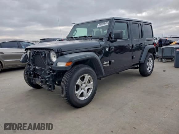 ✅ 2018 Jeep Wrangler Unlimited Sport S • VIN: 1C4HJXDG4JW239565 • Lot: 94701845. Listed on Copart with 61,814 mi. Free auction sales archive from the USA and detailed vehicle history report at DreamBid. Image 1.