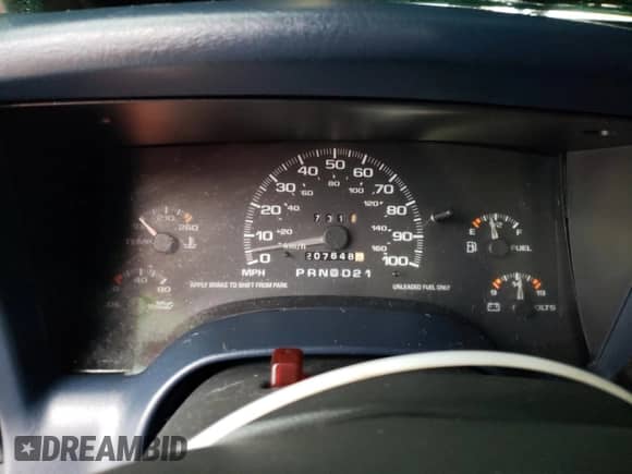 1996 Chevrolet Blazer with VIN 1GNDT13WXT2141284, listed as a Copart auction lot 73457194 with 207,648 mi miles and Salvage title. Bid and sale history available at DreamBid. Image 9.