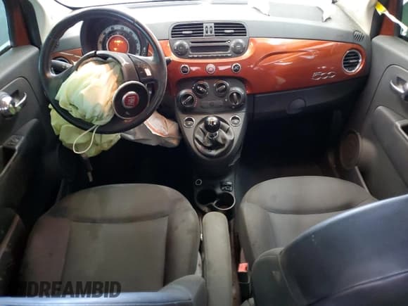 ✅ 2015 FIAT 500 Pop • VIN: 3C3CFFAR5FT555750 • Lot: 62313145. Listed on Copart with 171,582 mi. Free auction sales archive from the USA and detailed vehicle history report at DreamBid. Image 8.