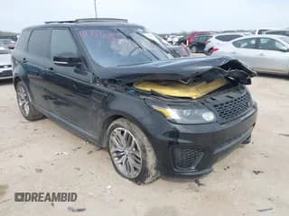 ✅ 2017 Land Rover Range Rover Sport SVR • VIN: SALWZ2FE7HA139779 • Lot: 41786455. Wystawiony na IAAI z przebiegiem Nie podano. Bezpłatny archiwum sprzedaży aukcyjnych z USA i szczegółowy raport historii pojazdu na DreamBid. Zdjęcie 1.