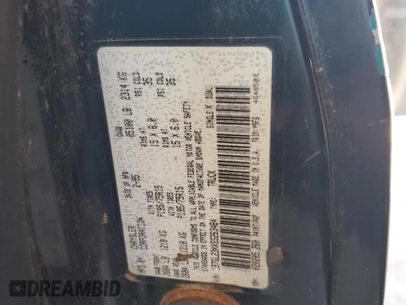 ✅ 1999 Dodge Dakota • VIN: 1B7GL23XXSS263484 • Lot: 85060555. Listed on Copart with 141,839 mi. Free auction sales archive from the USA and detailed vehicle history report at DreamBid. Image 12.