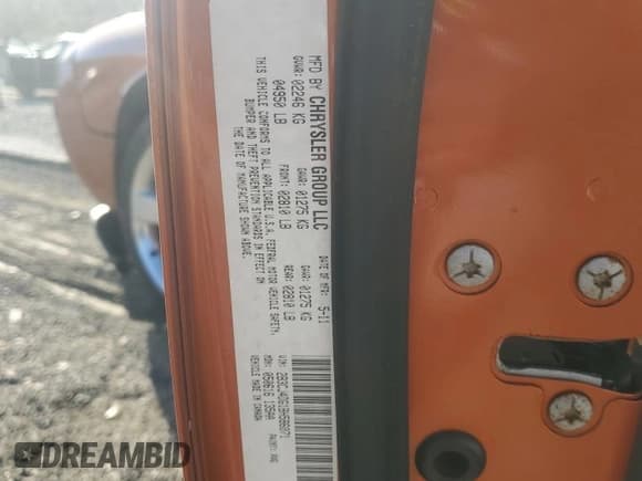 ✅ 2011 Dodge Challenger • VIN: 2B3CJ4DG1BH586071 • Лот: 90857945. Опубликован ранее на Copart с пробегом 190 194 миль. Бесплатный доступ к архиву аукционных продаж из США и подробный отчёт об истории автомобиля на DreamBid. Изображение 12.