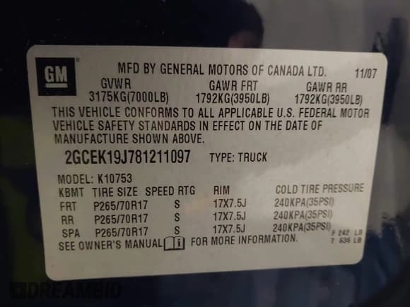 ✅ 2008 Chevrolet Silverado 1500 LTZ • VIN: 2GCEK19J781211097 • Лот: 43669626. Опубликован ранее на IAAI с пробегом 164 819 миль. Бесплатный доступ к архиву аукционных продаж из США и подробный отчёт об истории автомобиля на DreamBid. Изображение 9.