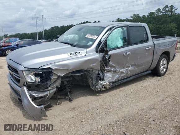 ✅ 2020 Ram 1500 Big Horn • VIN: 1C6SRFFT5LN364044 • Lot: 59176725. Listed on Copart with 139,546 mi. Free auction sales archive from the USA and detailed vehicle history report at DreamBid. Image 1.
