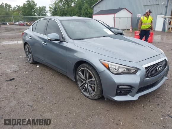 ✅ 2014 Infiniti Q50 Hybrid Premium • VIN: JN1AV7AR7EM700323 • Lot: 42862950. Listed on IAAI with 103,145 mi. Free auction sales archive from the USA and detailed vehicle history report at DreamBid. Image 1.