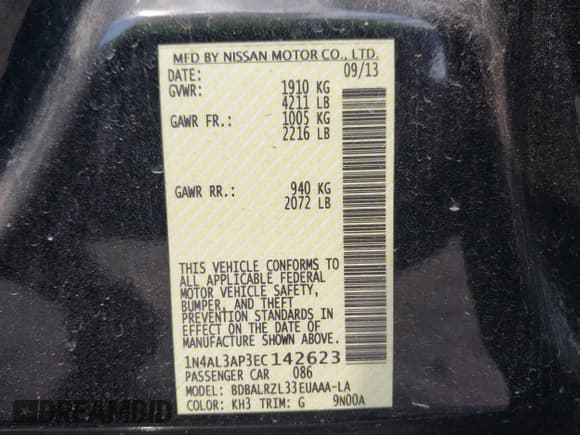 ✅ 2014 Nissan Altima S • VIN: 1N4AL3AP3EC142623 • Lot: 43126122. Wystawiony na IAAI z przebiegiem 152 098 mil. Bezpłatny archiwum sprzedaży aukcyjnych z USA i szczegółowy raport historii pojazdu na DreamBid. Zdjęcie 9.