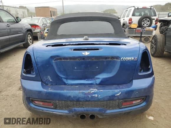 ✅ 2013 MINI Roadster S • VIN: WMWSY3C51DT593668 • Lot: 54244665. Listed on Copart with 205,177 mi. Free auction sales archive from the USA and detailed vehicle history report at DreamBid. Image 6.