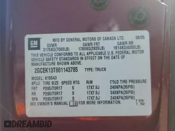 ✅ 2006 Chevrolet Silverado 1500 LT1 • VIN: 2GCEK13T661143785 • Лот: 78006314. Опубликован ранее на Copart с пробегом 271 427 миль. Бесплатный доступ к архиву аукционных продаж из США и подробный отчёт об истории автомобиля на DreamBid. Изображение 13.
