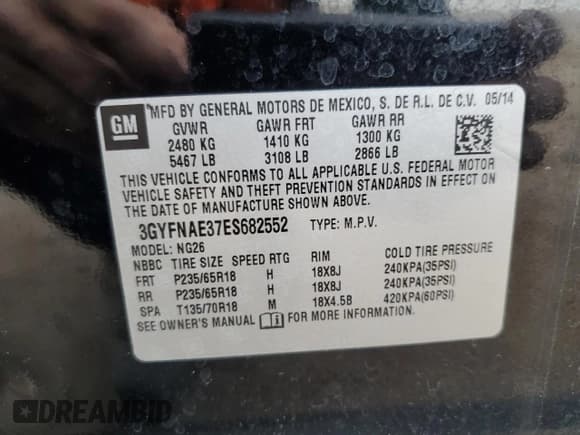 ✅ 2014 Cadillac SRX • VIN: 3GYFNAE37ES682552 • Lot: 85728275. Wystawiony na Copart z przebiegiem 52 270 mil. Bezpłatny archiwum sprzedaży aukcyjnych z USA i szczegółowy raport historii pojazdu na DreamBid. Zdjęcie 13.