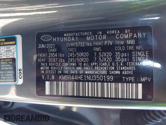 ✅ 2022 Hyundai Palisade SEL • VIN: KM8R44HE1NU350199 • Лот: 43398479. Опубликован ранее на IAAI с пробегом 57 724 миль. Бесплатный доступ к архиву аукционных продаж из США и подробный отчёт об истории автомобиля на DreamBid. Изображение 9.