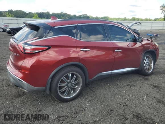 2016 Nissan Murano SV with VIN 5N1AZ2MH2GN155213, listed as a Copart auction lot 64296205 with 103,033 mi miles and Salvage title. Bid and sale history available at DreamBid. Image 3.