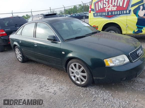 ✅ 2004 Audi A6 2.7T S-Line • VIN: WAUCD64B04N076324 • Lot: 42106102. Listed on IAAI with 193,992 mi. Free auction sales archive from the USA and detailed vehicle history report at DreamBid. Image 1.