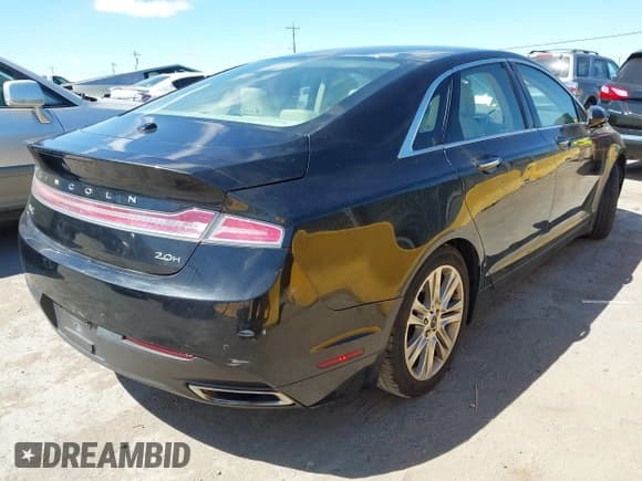 ✅ 2014 Lincoln MKZ Hybrid • VIN: 3LN6L2LU4ER827725 • Lot: 43178086. Listed on IAAI with 190,208 mi. Free auction sales archive from the USA and detailed vehicle history report at DreamBid. Image 4.