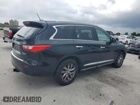 ✅ 2014 Infiniti QX60 • VIN: 5N1AL0MN6EC554419 • Lot: 60925225. Listed on Copart with 104,621 mi. Free auction sales archive from the USA and detailed vehicle history report at DreamBid. Image 3.