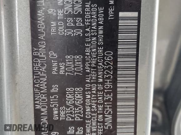 ✅ 2009 Hyundai Santa Fe Limited • VIN: 5NMSH13E19H323260 • Lot: 80698414. Listed on Copart with 131,916 mi. Free auction sales archive from the USA and detailed vehicle history report at DreamBid. Image 13.