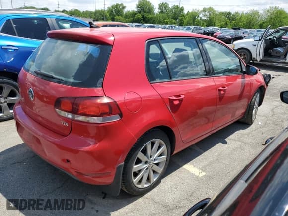 ✅ 2011 Volkswagen Golf TDI • VIN: WVWDM7AJ6BW194734 • Lot: 58244035. Listed on Copart with 98,374 mi. Free auction sales archive from the USA and detailed vehicle history report at DreamBid. Image 3.