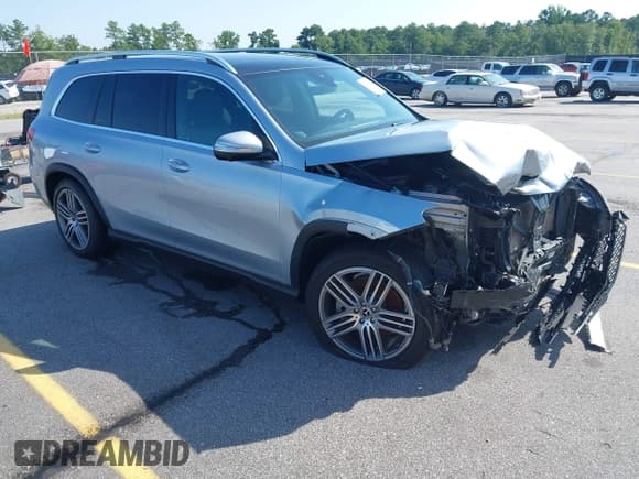 ✅ 2022 Mercedes-Benz GLS 450 • VIN: 4JGFF5KE5NA777429 • Lot: 42716350. Listed on IAAI with 46,154 mi. Free auction sales archive from the USA and detailed vehicle history report at DreamBid. Image 1.