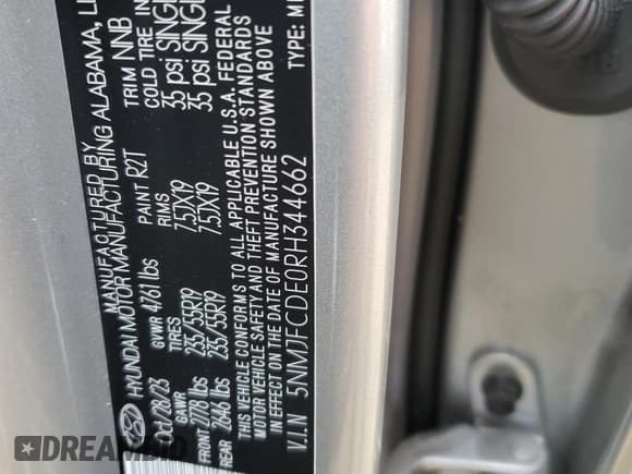 ✅ 2024 Hyundai Tucson SEL • VIN: 5NMJFCDE0RH344662 • Lot: 75695864. Wystawiony na Copart z przebiegiem 3 131 mil. Bezpłatny archiwum sprzedaży aukcyjnych z USA i szczegółowy raport historii pojazdu na DreamBid. Zdjęcie 14.