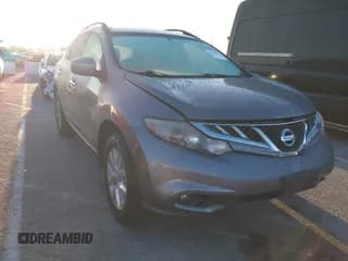 ✅ 2013 Nissan Murano SL • VIN: JN8AZ1MU8DW202069 • Lot: 41821124. Listed on IAAI with 152,294 mi. Free auction sales archive from the USA and detailed vehicle history report at DreamBid. Image 1.