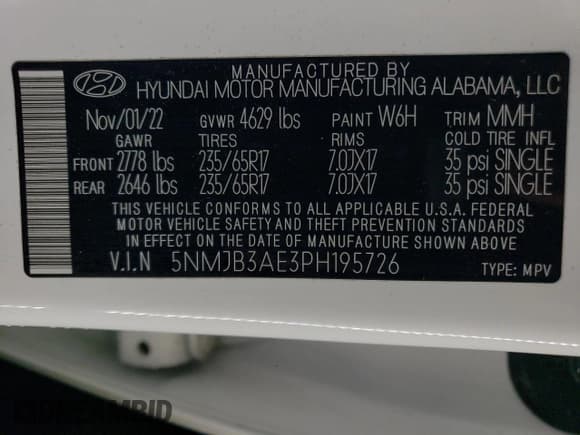 ✅ 2023 Hyundai Tucson SEL • VIN: 5NMJB3AE3PH195726 • Lot: 79835454. Wystawiony na Copart z przebiegiem 52 500 mil. Bezpłatny archiwum sprzedaży aukcyjnych z USA i szczegółowy raport historii pojazdu na DreamBid. Zdjęcie 14.