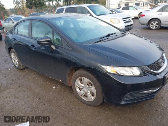 ✅ 2015 Honda Civic LX • VIN: 2HGFB2F54FH531730 • Lot: 43746739. Listed on IAAI with 81,909 mi. Free auction sales archive from the USA and detailed vehicle history report at DreamBid. Image 1.