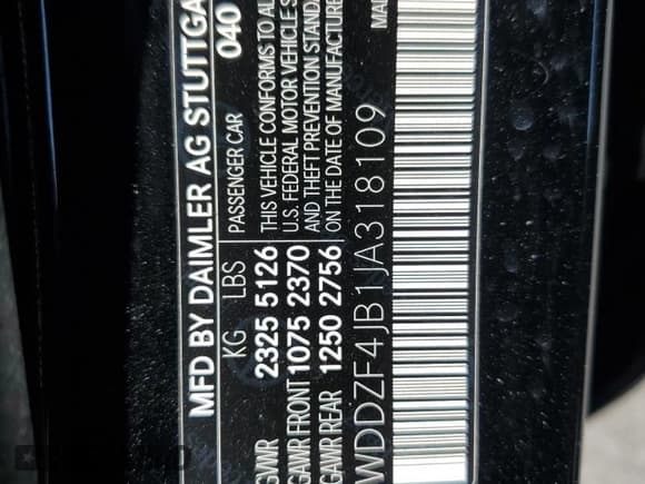 ✅ 2018 Mercedes-Benz E 300 • VIN: WDDZF4JB1JA318109 • Lot: 69402835. Wystawiony na Copart z przebiegiem 256 161 mil. Bezpłatny archiwum sprzedaży aukcyjnych z USA i szczegółowy raport historii pojazdu na DreamBid. Zdjęcie 12.