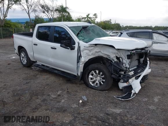 ✅ 2025 Chevrolet Silverado 1500 Custom • VIN: 3GCPABEK2SG319996 • Lot: 43542425. Listed on IAAI with Not provided. Free auction sales archive from the USA and detailed vehicle history report at DreamBid. Image 1.