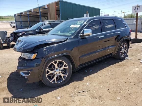 ✅ 2019 Jeep Grand Cherokee Overland • VIN: 1C4RJFCG7KC709686 • Lot: 57207255. Listed on Copart with 73,342 mi. Free auction sales archive from the USA and detailed vehicle history report at DreamBid. Image 1.