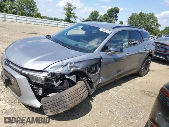 2024 Chevrolet Blazer EV eAWD RS with VIN 3GNKDCRJ2RS173946, listed as a Copart auction lot 68692815 with 6,280 mi miles and Salvage title. Bid and sale history available at DreamBid. Image 1.