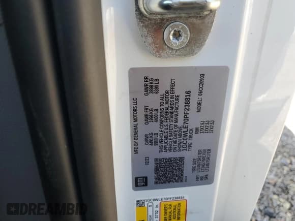 ✅ 2023 Chevrolet Silverado 2500HD Work Truck • VIN: 1GC0WLE70PF238816 • Лот: 78829264. Опубликован ранее на Copart с пробегом 19 265 миль. Бесплатный доступ к архиву аукционных продаж из США и подробный отчёт об истории автомобиля на DreamBid. Изображение 13.