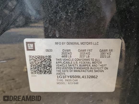 ✅ 2020 Chevrolet Bolt EV LT • VIN: 1G1FY6S09L4132862 • Лот: 91126805. Опубликован ранее на Copart с пробегом 74 817 миль. Бесплатный доступ к архиву аукционных продаж из США и подробный отчёт об истории автомобиля на DreamBid. Изображение 14.