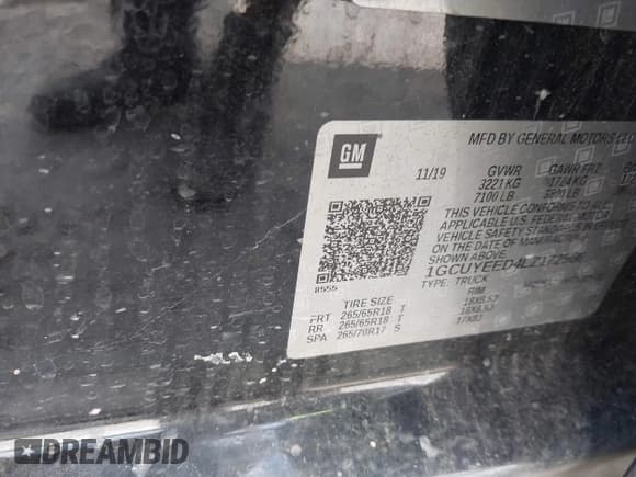 ✅ 2020 Chevrolet Silverado 1500 RST • VIN: 1GCUYEED4LZ172566 • Lot: 42739884. Wystawiony na IAAI z przebiegiem 115 543 mil. Bezpłatny archiwum sprzedaży aukcyjnych z USA i szczegółowy raport historii pojazdu na DreamBid. Zdjęcie 9.