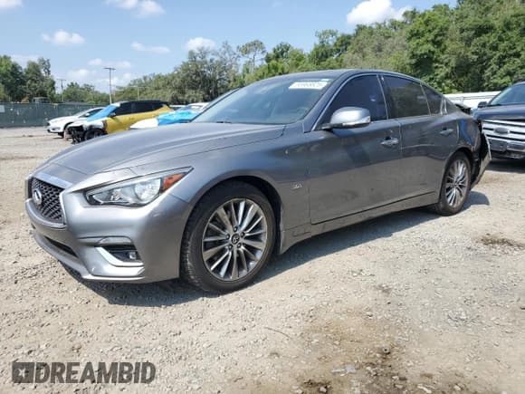 ✅ 2020 Infiniti Q50 Pure • VIN: JN1EV7AP5LM201002 • Lot: 55968825. Listed on Copart with 110,304 mi. Free auction sales archive from the USA and detailed vehicle history report at DreamBid. Image 1.