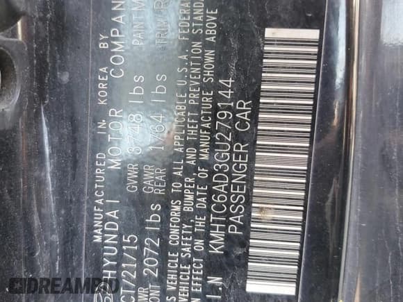 ✅ 2016 Hyundai Veloster • VIN: KMHTC6AD3GU279144 • Lot: 76304354. Wystawiony na Copart z przebiegiem 169 453 mil. Bezpłatny archiwum sprzedaży aukcyjnych z USA i szczegółowy raport historii pojazdu na DreamBid. Zdjęcie 12.