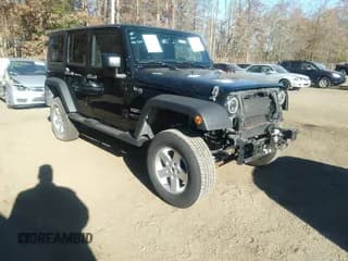 ✅ 2016 Jeep Wrangler Unlimited Sport • VIN: 1C4BJWDGXGL186784 • Lot: 43648192. Listed on IAAI with 82,485 mi. Free auction sales archive from the USA and detailed vehicle history report at DreamBid. Image 1.
