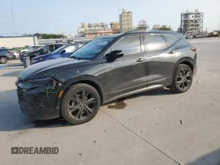 2019 Chevrolet Blazer RS with VIN 3GNKBERS3KS683187, listed as a Copart auction lot 68030645 with 157,044 mi miles and Salvage title. Bid and sale history available at DreamBid. Image 1.