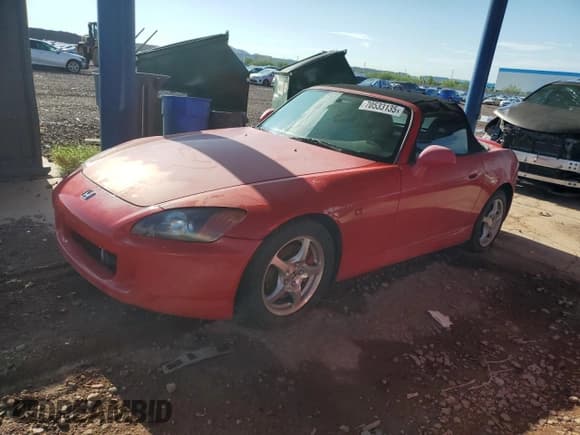 ✅ 2000 Honda S2000 • VIN: JHMAP1146YT007843 • Lot: 70533135. Wystawiony na Copart z przebiegiem 152 331 mil. Bezpłatny archiwum sprzedaży aukcyjnych z USA i szczegółowy raport historii pojazdu na DreamBid. Zdjęcie 1.