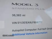 ✅ 2020 Tesla Model 3 Standard Range Plus • VIN: 5YJ3E1EA9LF808777 • Лот: 43362956. Опубликован ранее на IAAI с пробегом 36 383 миль. Бесплатный доступ к архиву аукционных продаж из США и подробный отчёт об истории автомобиля на DreamBid. Изображение 14.