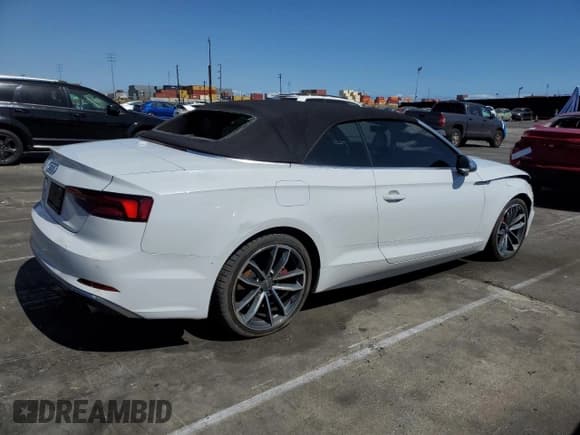 ✅ 2018 Audi S5 Premium Plus • VIN: WAUY4GF59JN004438 • Лот: 57153865. Опубликован ранее на Copart с пробегом 24 970 миль. Бесплатный доступ к архиву аукционных продаж из США и подробный отчёт об истории автомобиля на DreamBid. Изображение 3.