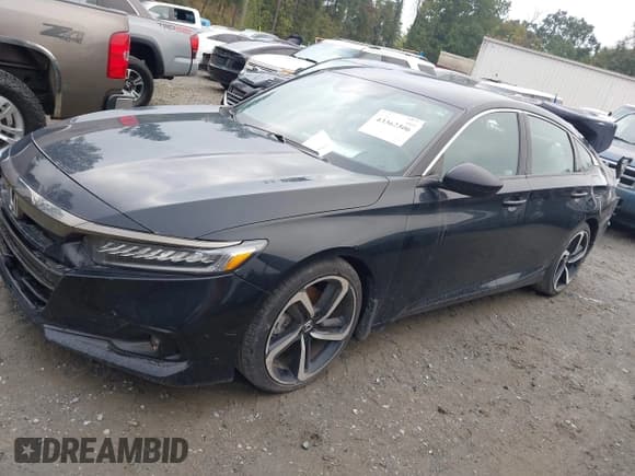 ✅ 2022 Honda Accord Sport • VIN: 1HGCV1F36NA021797 • Lot: 43362306. Listed on IAAI with 44,153 mi. Free auction sales archive from the USA and detailed vehicle history report at DreamBid. Image 13.