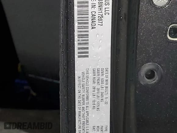 ✅ 2022 Dodge Challenger R/T Scat Pack Widebody • VIN: 2C3CDZFJ8NH172077 • Lot: 79763263. Wystawiony na Copart z przebiegiem 33 473 mil. Bezpłatny archiwum sprzedaży aukcyjnych z USA i szczegółowy raport historii pojazdu na DreamBid. Zdjęcie 12.