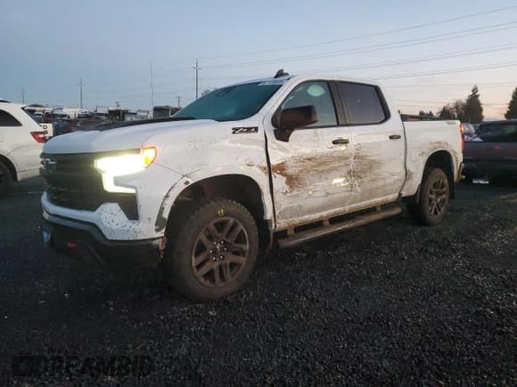 ✅ 2023 Chevrolet Silverado 1500 LT Trail Boss • VIN: 3GCUDFE88PG190420 • Lot: 87728935. Wystawiony na Copart z przebiegiem 54 396 mil. Bezpłatny archiwum sprzedaży aukcyjnych z USA i szczegółowy raport historii pojazdu na DreamBid. Zdjęcie 1.
