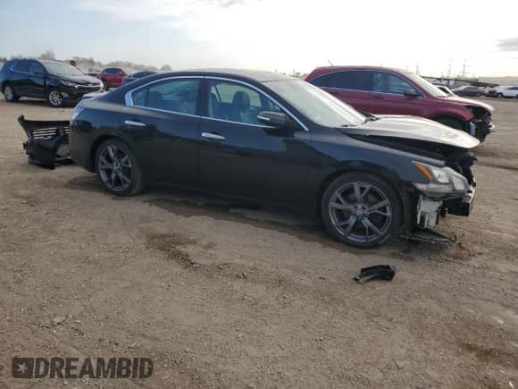 2013 Nissan Maxima SV with VIN 1N4AA5AP8DC845487, listed as a Copart auction lot 87098385 with 105,766 mi miles and Salvage title. Bid and sale history available at DreamBid. Image 4.