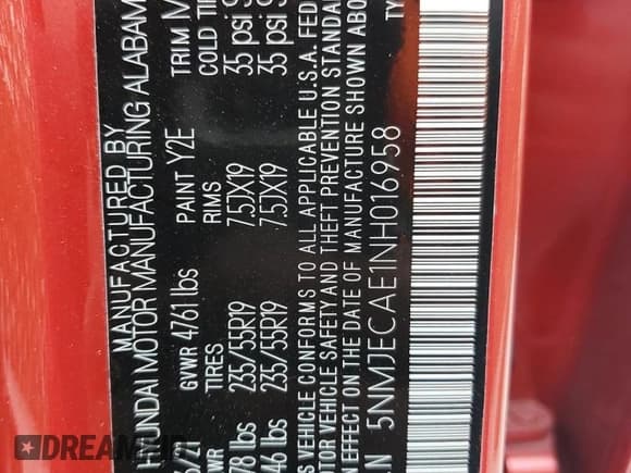 ✅ 2022 Hyundai Tucson Limited • VIN: 5NMJECAE1NH016958 • Lot: 63012114. Wystawiony na Copart z przebiegiem 40 045 mil. Bezpłatny archiwum sprzedaży aukcyjnych z USA i szczegółowy raport historii pojazdu na DreamBid. Zdjęcie 13.