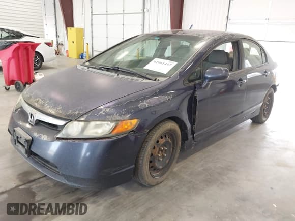✅ 2007 Honda Civic LX • VIN: 1HGFA15587L126229 • Лот: 42961467. Опубликован ранее на IAAI с пробегом 257 784 миль. Бесплатный доступ к архиву аукционных продаж из США и подробный отчёт об истории автомобиля на DreamBid. Изображение 2.