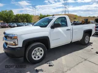 2016 Chevrolet Silverado 1500 Work Truck with VIN 1GCNCNEH4GZ339231, listed as a Copart auction lot 80994855 with 58,449 mi miles and Salvage title. Bid and sale history available at DreamBid. Image 1.