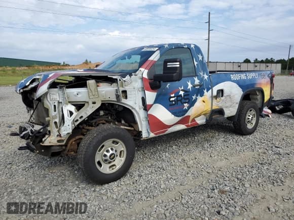 ✅ 2022 Chevrolet Silverado 2500HD Work Truck • VIN: 1GC0WLE75NF120645 • Lot: 68695054. Listed on Copart with 103,785 mi. Free auction sales archive from the USA and detailed vehicle history report at DreamBid. Image 1.